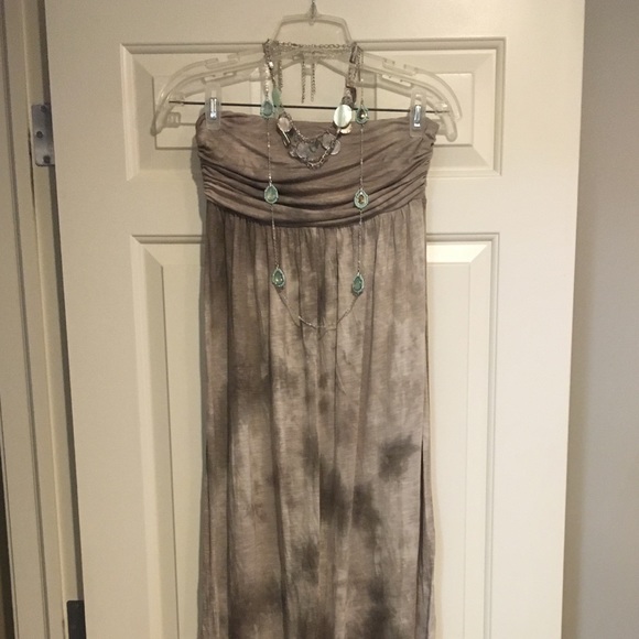 XS Boston Proper floor length casual strapless - Picture 1 of 3